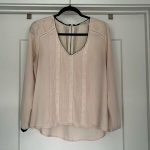 Daniel Rainn lace panel blouse